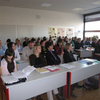 V času odmora med delavnico.Po delovnem dnevu v mestu Glasgow.Glasgow Caledonian University. (Foto: O. Š.)